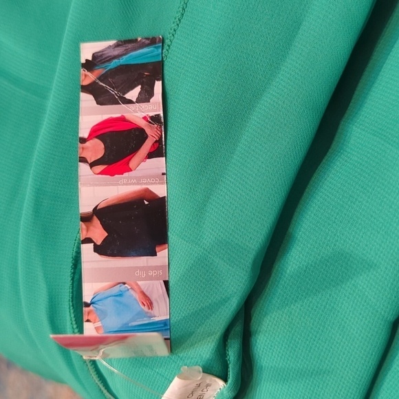 Lauren Scarlet Gift Craft Multi-Use Fashion Sheer Scarf Green - Picture 3 of 6